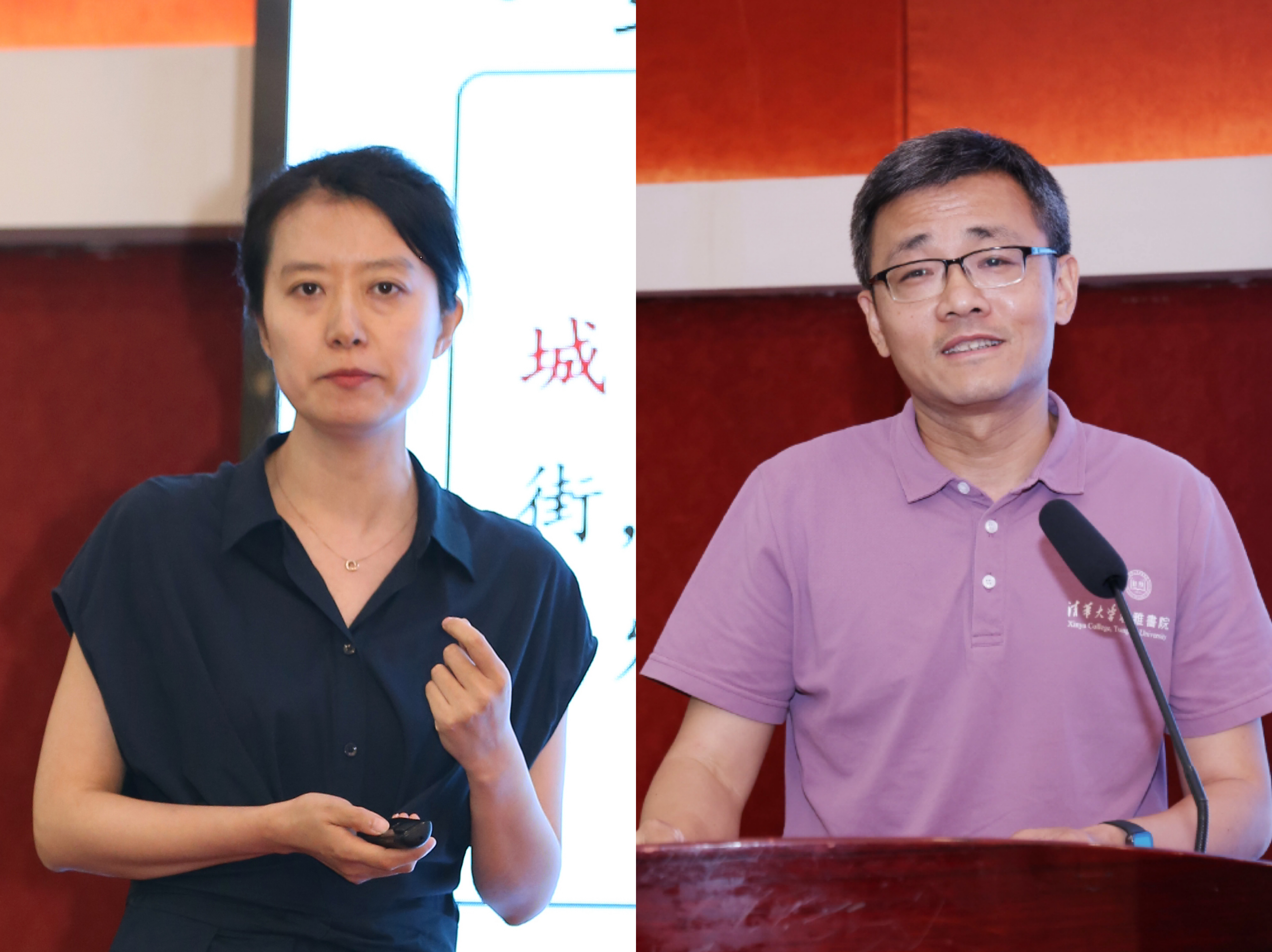 20240511-火博在线第十三届青年教师教学沙龙暨教改项目中期交流研讨会-董瑞林-郭璐(左)带来教学示范课,梅赐琪(右)进行总结点评.jpg